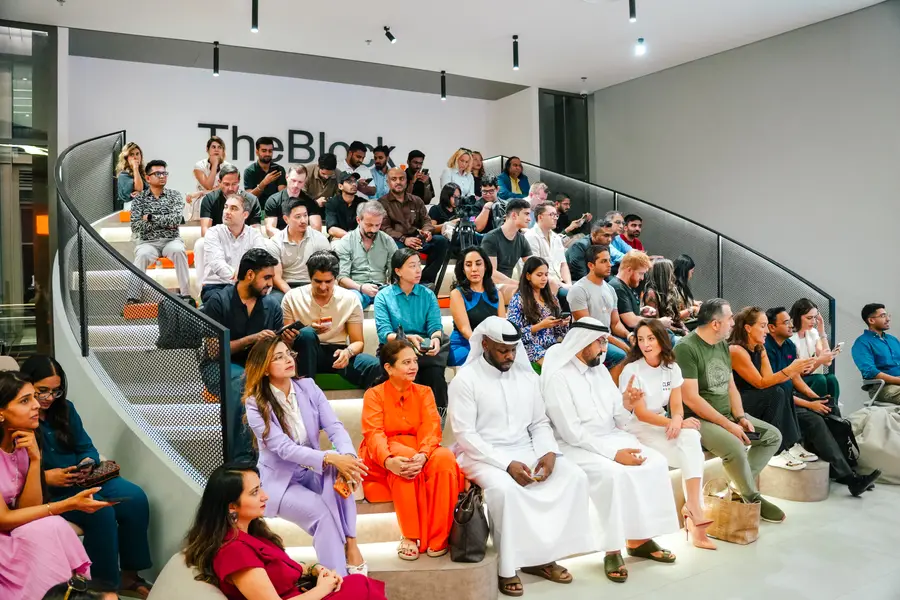 The tiered seating at TheBlock filled for a CLRT workshop.